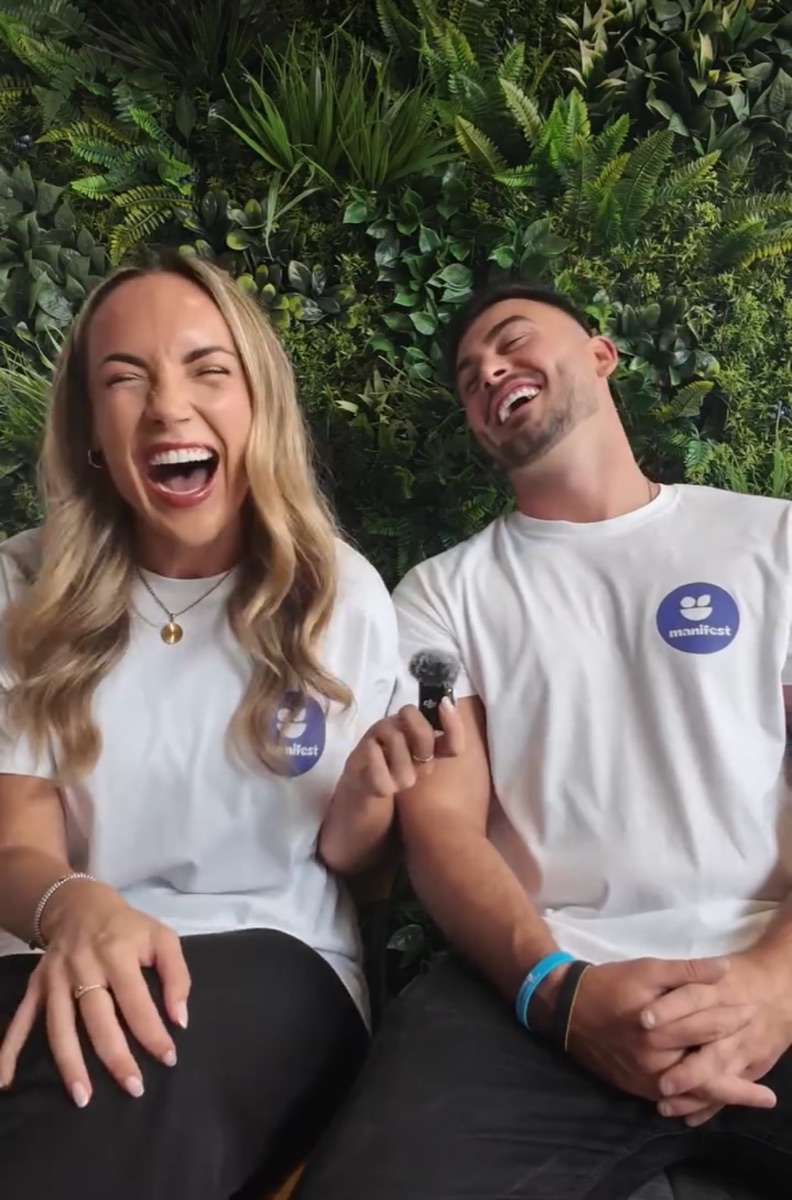Poppy and Danny, founders of Manifest